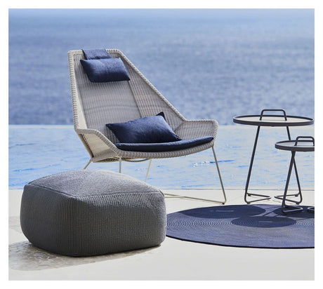 Cane - line Breeze highback stol, Gråhvid - UNOLIVING.COM