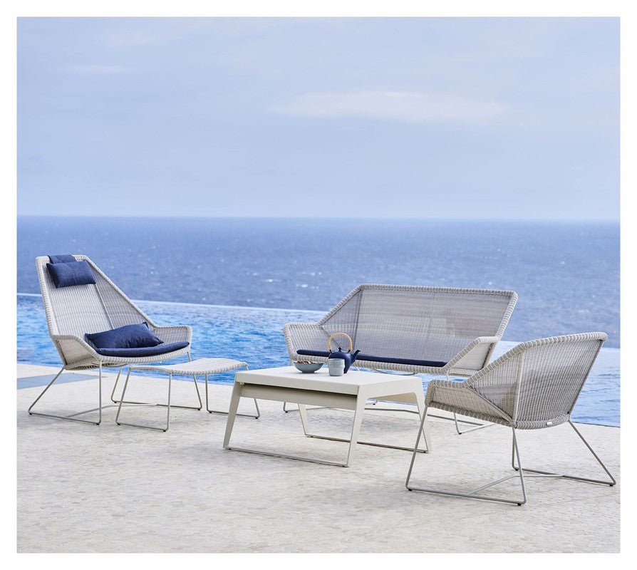 Cane - line Breeze loungestol, Gråhvid - UNOLIVING.COM