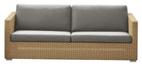 Cane - line Chester 3 - pers. Loungesofa hyndesæt, Taupe, Cane - line Natté - UNOLIVING.COM