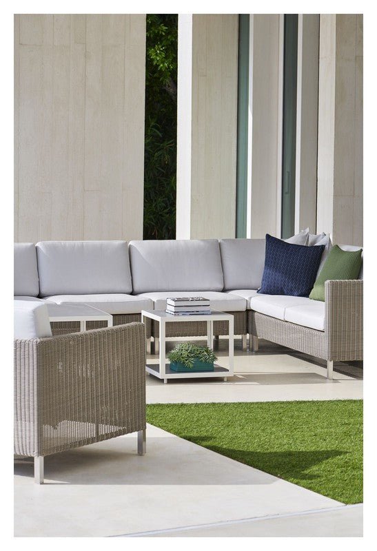 Cane - line Connect 2 - pers. sofa højre modul, Taupe - UNOLIVING.COM