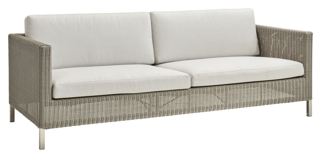 Cane - line Connect 3 - pers. sofa, Taupe - UNOLIVING.COM