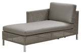 Cane - line Connect chaiseloungemodul venstre, Taupe - UNOLIVING.COM