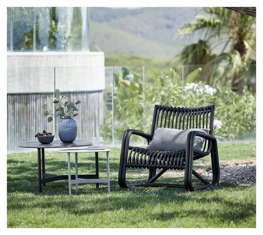 Cane - line Curve loungestol OUTDOOR, Lava - UNOLIVING.COM