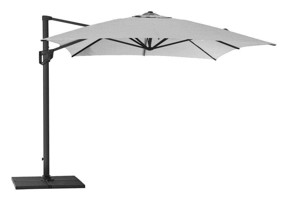 Cane - line Hyde luxe hanging Parasol 3x4 m, Lysegrå - UNOLIVING.COM