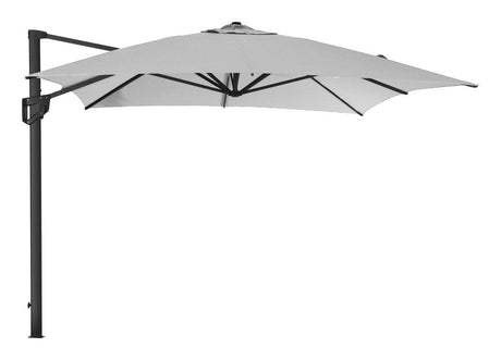 Cane - line Hyde luxe hanging Parasol 3x4 m, Lysegrå - UNOLIVING.COM