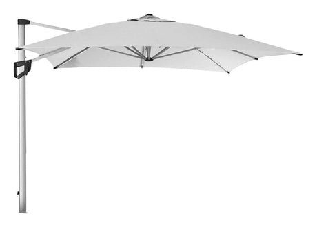 Cane - line Hyde luxe sidehængt Parasol 3x4 m, Silver - UNOLIVING.COM