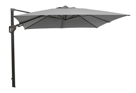 Cane - line Hyde luxe tilt Parasol 3x3 m, Grå - UNOLIVING.COM