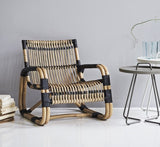 Cane - line INDOOR Curve Loungestol, Natur Rattan - UNOLIVING.COM