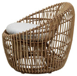 Cane - line OUTDOOR Nest Round stol, Natur - UNOLIVING.COM