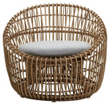 Cane - line OUTDOOR Nest Round stol, Natur - UNOLIVING.COM