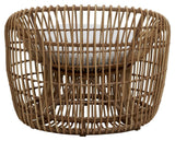 Cane - line OUTDOOR Nest Round stol, Natur - UNOLIVING.COM