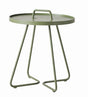 Cane - line On - the - move Sidebord, Olive, Ø44 - UNOLIVING.COM