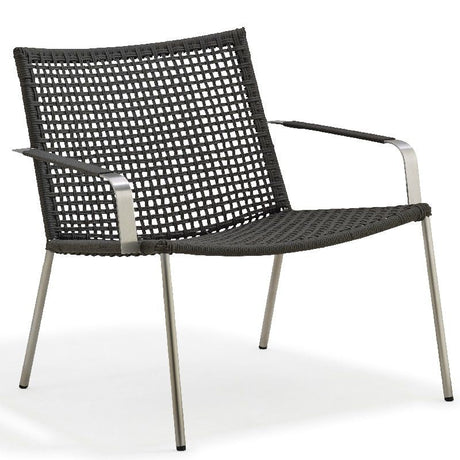 Cane - line Straw Loungestol, Grå - UNOLIVING.COM