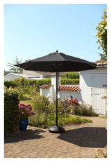 Capri Nero Parasol, Sort, Ø300 - UNOLIVING.COM