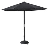 Capri Nero Parasol, Sort, Ø300 - UNOLIVING.COM