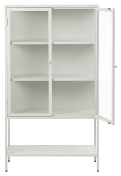 Carmel, vitrineskab 160cm - hvid - UNOLIVING.COM