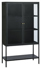 Carmel, vitrineskab 160cm - sort - UNOLIVING.COM