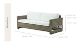 Carrie Exterior Loungesofa, Antique grey - UNOLIVING.COM