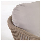 Catalina Loungestol m. beige reb, Acacietræ - UNOLIVING.COM