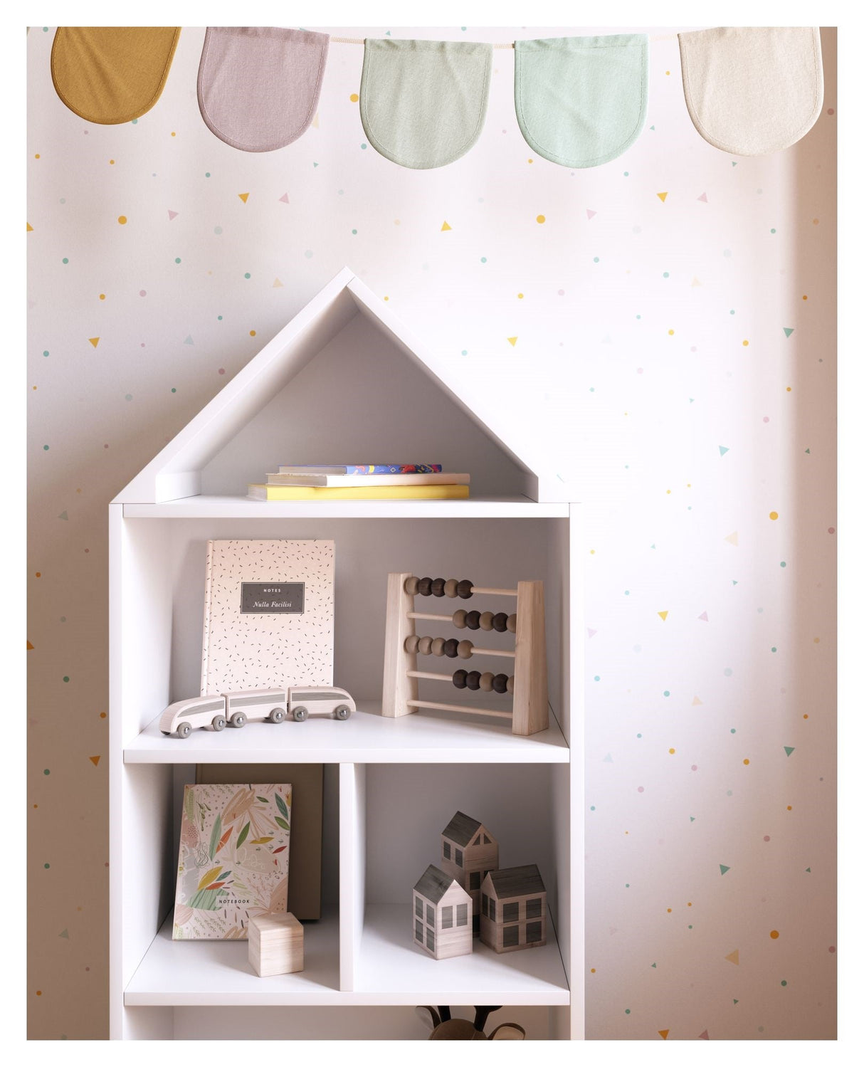 Celeste kids’ little house Reol, Hvid - UNOLIVING.COM