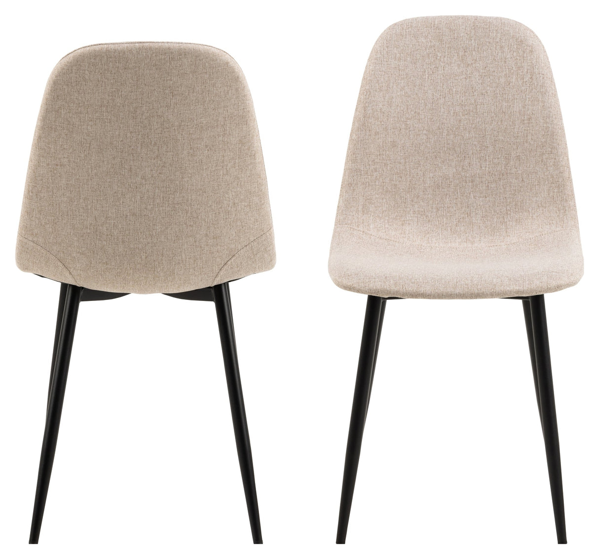 Celia, spisebordsstol - beige - UNOLIVING.COM