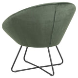 Center Loungestol, Forest green velour - UNOLIVING.COM