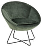 Center Loungestol, Forest green velour - UNOLIVING.COM