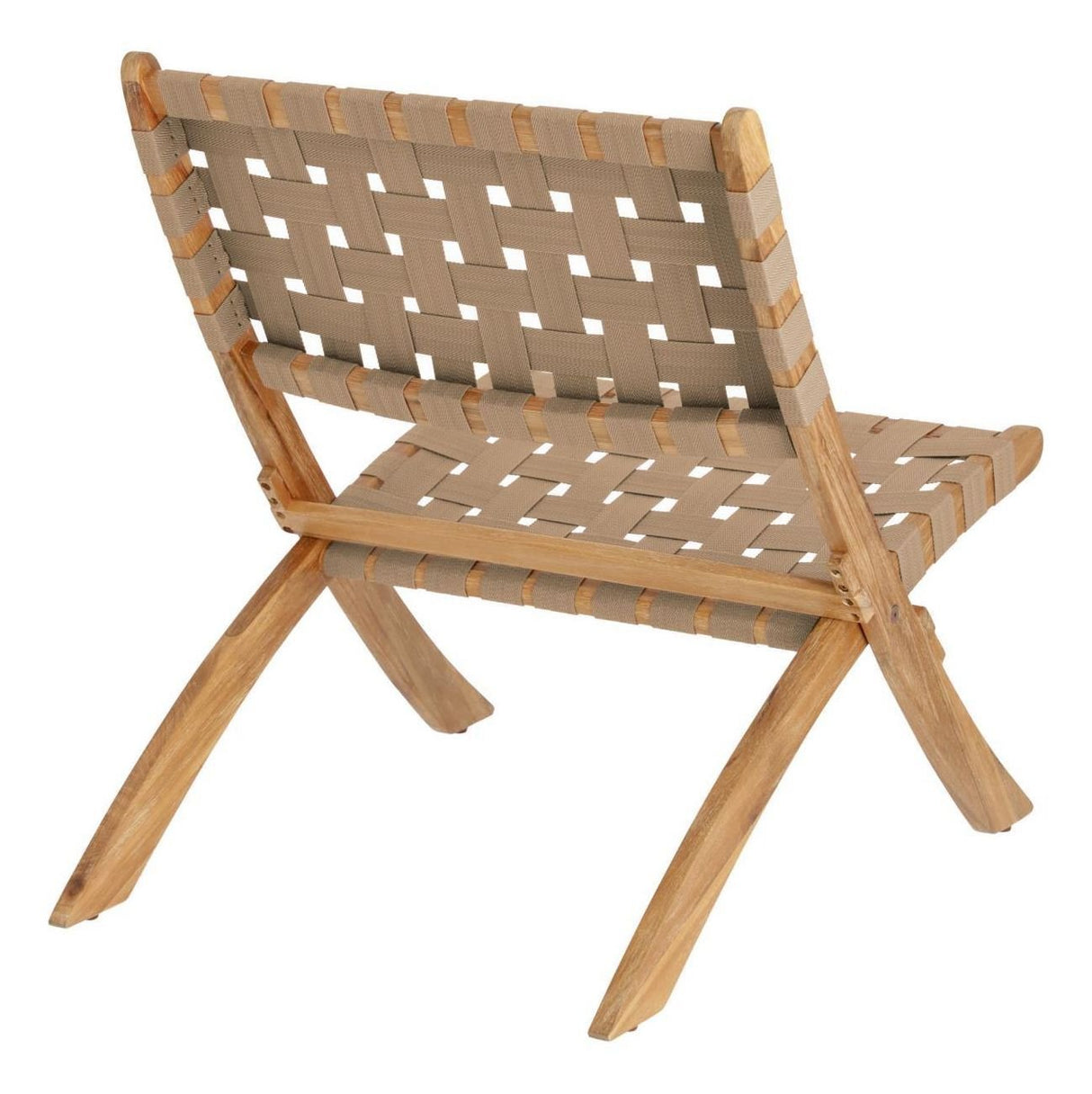 Chabeli Loungestol Akacie/Beige - UNOLIVING.COM