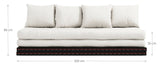 Chico Futon Sofa, Dark Grey m. Tatami måtter - UNOLIVING.COM