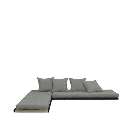 Chico Futon Sofa, Grey m. Tatami måtter - UNOLIVING.COM