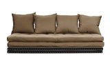 Chico Futon Sofa, Mocca m. Tatami måtter - UNOLIVING.COM