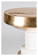 Chunky Footed Sidebord, Guld, Ø37 - UNOLIVING.COM