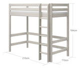 Classic Højseng m. lige stige 90x200, Hvid - UNOLIVING.COM