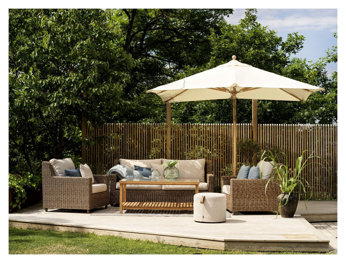 Como Parasol, 3x3m, Offwhite - UNOLIVING.COM