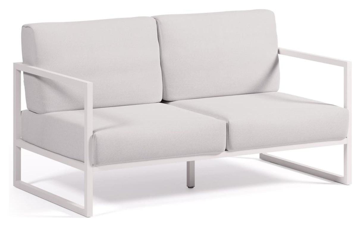 Comova 2 - pers. Loungesofa 152 cm, Hvid/Hvid aluminium - UNOLIVING.COM