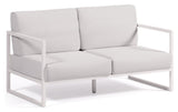 Comova 2 - pers. Loungesofa 152 cm, Hvid/Hvid aluminium - UNOLIVING.COM