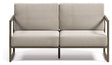 Comova 2 - pers. Loungesofa 152 cm, Lysegrå/Grøn aluminium - UNOLIVING.COM