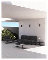 Comova Loungebord 60x114, Sort aluminium - UNOLIVING.COM