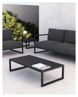 Comova Loungebord 60x114, Sort aluminium - UNOLIVING.COM