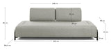 Compo 3 - pers. Sofa, Beige - UNOLIVING.COM