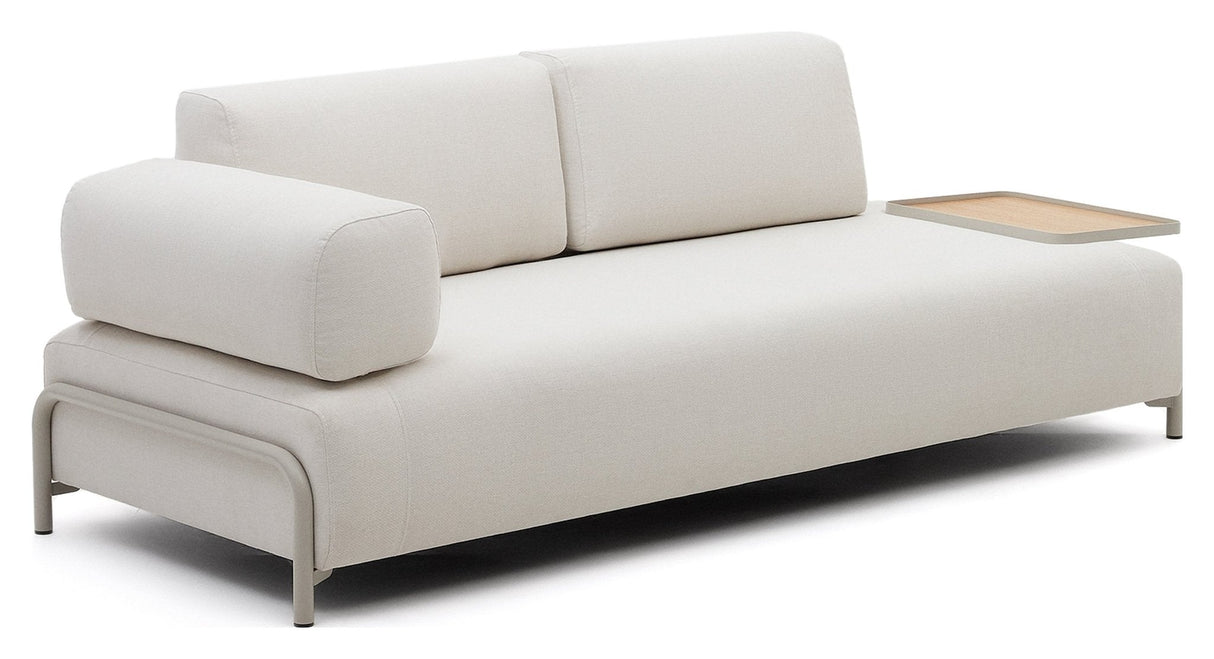 Compo 3 - pers. Sofa m. egebakke, Beige Chenille - UNOLIVING.COM