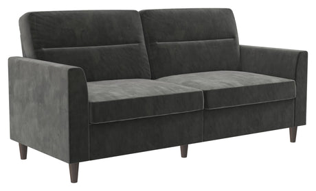 Concord 2 - pers. sofa, Mørkegrå fløjl - UNOLIVING.COM