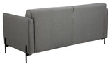 Conley 2 - pers. sofa,Lysegrå, sorte metal vinkelben - UNOLIVING.COM