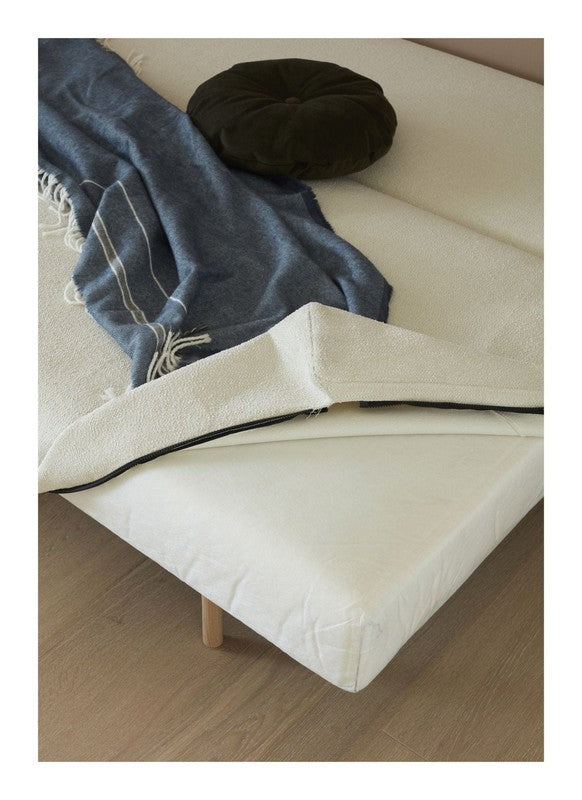 Conlix Sovesofa, Offwhite Bouclé - UNOLIVING.COM