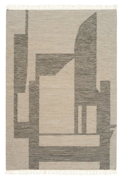 Contemporary Kelim Beige, 200x140 - UNOLIVING.COM