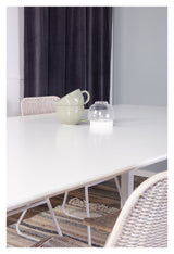 Count Spisebord, Hvid MDF, 100x220 - UNOLIVING.COM