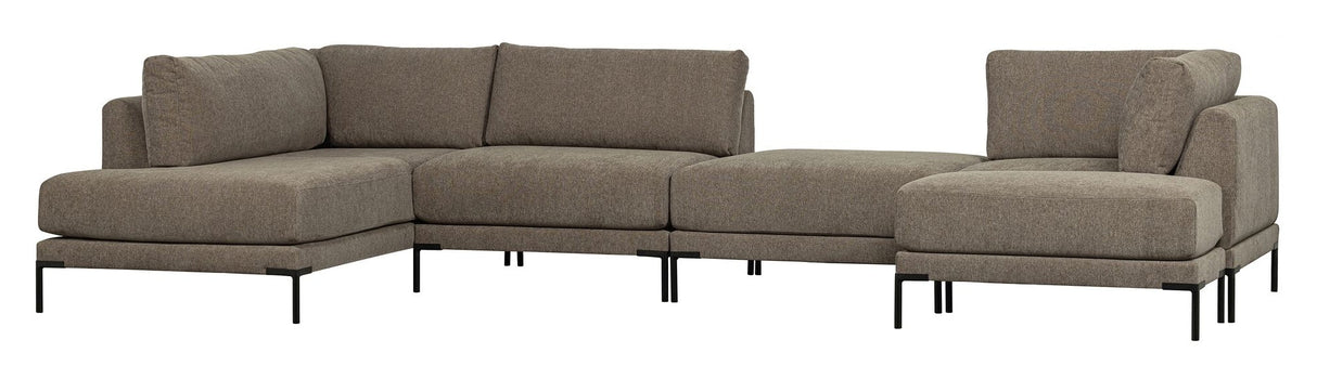 Couple Puf 100x100 - Taupe - UNOLIVING.COM