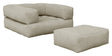 Cube Futon, Beige - UNOLIVING.COM