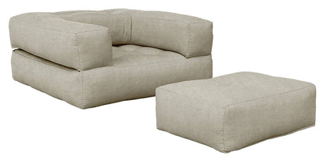 Cube Futon, Beige - UNOLIVING.COM