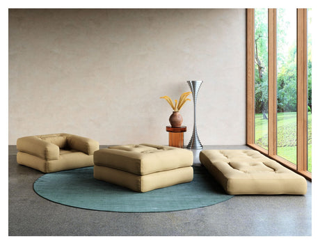 Cube Futon, Wheat beige - UNOLIVING.COM